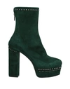 Le Silla Ankle Boots In Dark Green