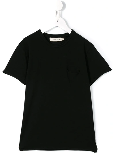 Andorine Kids' Pocket T-shirt In Black