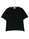 Andorine Kids' Boxy Pocket T-shirt In Black