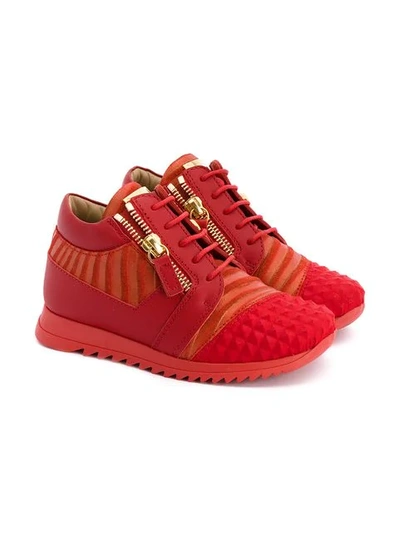 Giuseppe Junior Kids' Iperstud Drill Trainers In Red