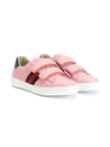Gucci Kids' Web Sneakers In Pink