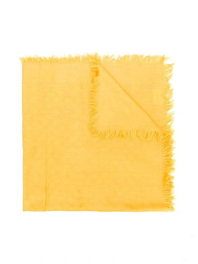 Gucci Kids' Fringed Scarf In Yellow