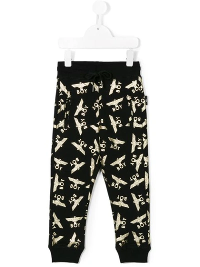 Boy London Kids' Logo Print Sweatpants In Black