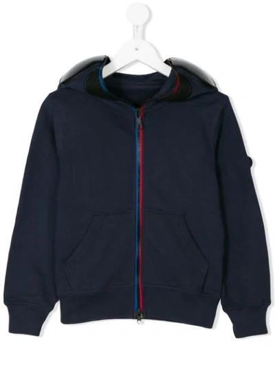 Ai Riders On The Storm Kids' Zipped Hoodie In Blue