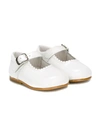 Andanines Shoes Babies' Scalloped Detail Ballerinas In White