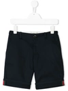 Gucci Kids' Web Embellished Chinos In Blue