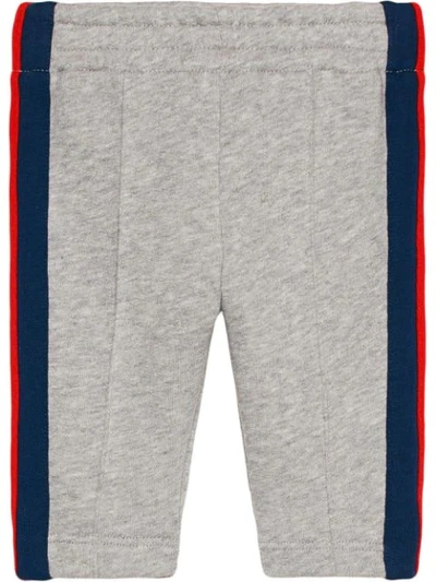Gucci Baby Cotton Jogging Trousers In Grey