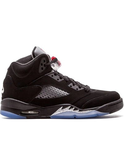 Jordan Teen Air  5 Retro Sneakers In Black