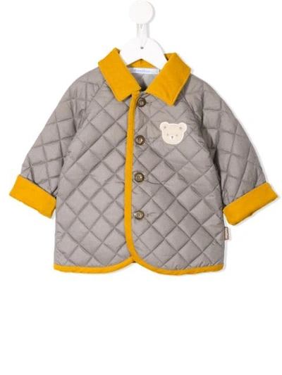 Familiar Babies' Quilted Fami Jacket In Grey