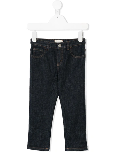 Gucci Babies' Straight Jeans In Blue