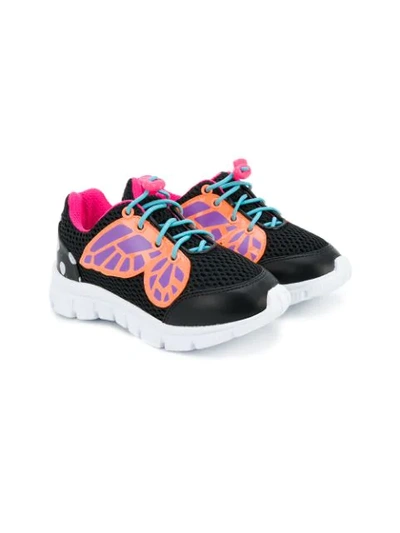 Sophia Webster Mini Kids' Chiara Trainers In Black