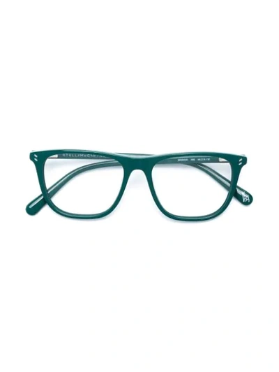 Stella Mccartney Kids' Square Frame Sunglasses In Green