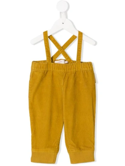 Tiny Cottons Babies' Corduroy Dungarees In Yellow