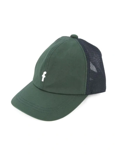 Familiar Kids' Logo Embroidered Trucker Cap In Green