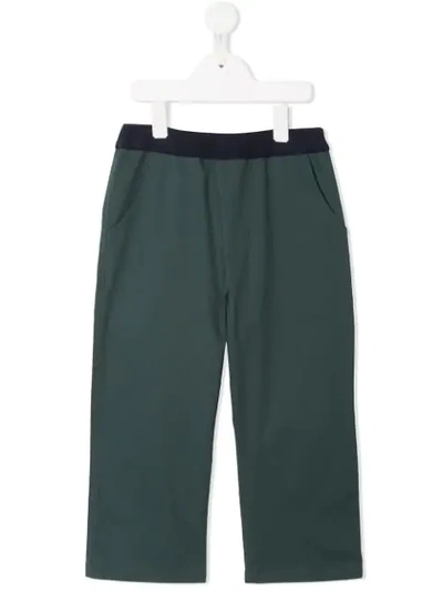 Familiar Kids' Elasticated Waist Trousers In Green