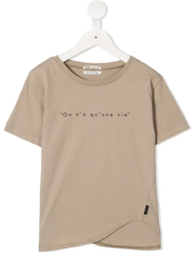 Fith Kids' Printed T-shirt In Brown