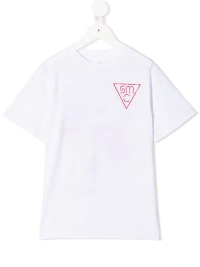 Stella Mccartney Kids' Stella Print T-shirt In White
