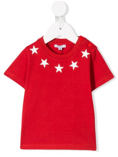 Givenchy Babies' Star Print Top In Red