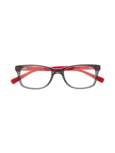 Nike Kids' Rectangle Frame Glasses In Red