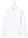 Lanvin Enfant Kids' Ruffle Panel Shirt In White