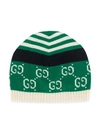 Gucci Babies' Ghost Beanie In Green