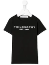 Philosophy Di Lorenzo Serafini Kids' Logo Patch Sweatshirt In Black