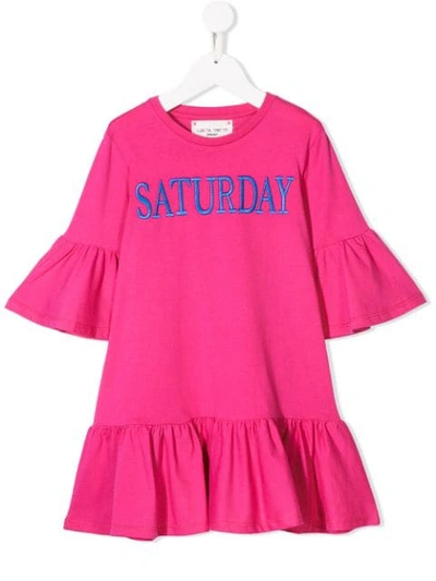 Alberta Ferretti Kids' Saturday Dress In Pink