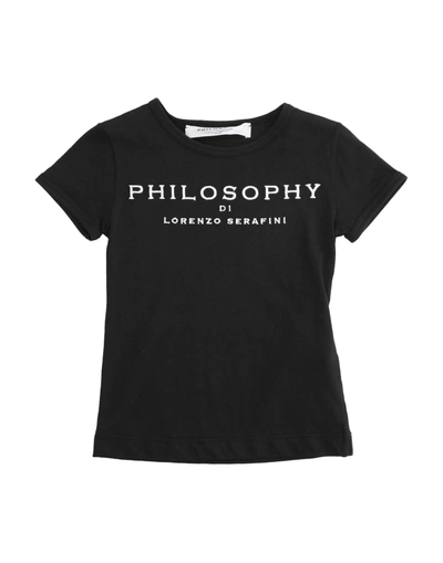Philosophy Di Lorenzo Serafini Kids' T-shirts In Black