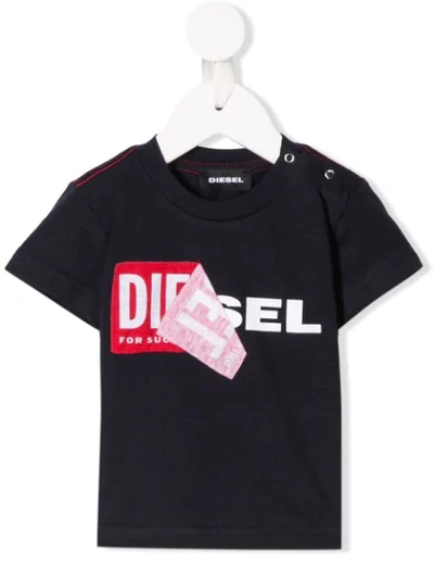 Diesel Babies' Toqueb Mc T-shirt In Blu