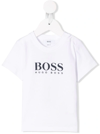 Hugo Boss White T-shirt For Baby Boy With Logo