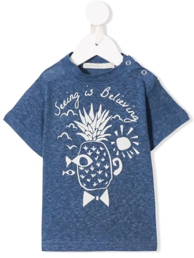 Raspberry Plum Babies' Pineapple T-shirt In Blue