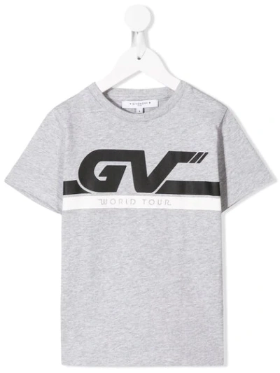 Givenchy Kids' Printed Logo T-shirt In Grey