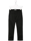 Paolo Pecora Kids' Classic Fitted Trousers In Black