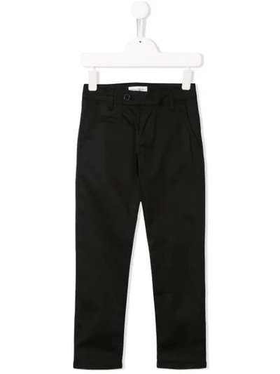 Paolo Pecora Kids' Classic Fitted Trousers In Black
