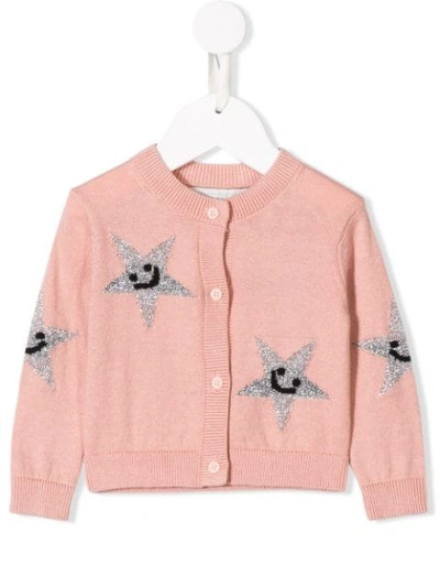 Stella Mccartney Kids' Star Knitted Jumper In Pink