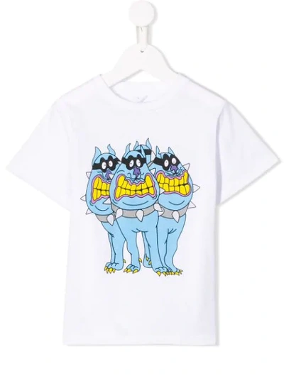 Stella Mccartney Kids' Dogs T-shirt In White