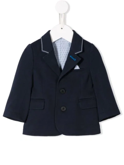 Hugo Boss Babies' Buttoned Blazer In Blue