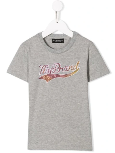 My Brand Kids' Classic Logo T-shirt In Grey