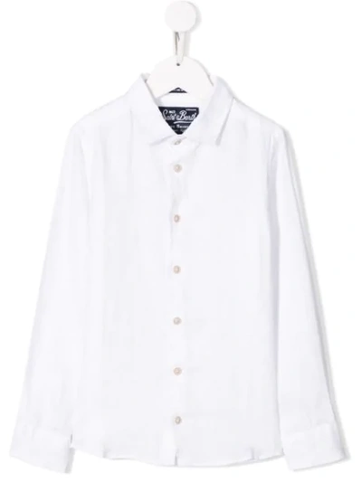 Mc2 Saint Barth Kids' Agnes Shirt In White