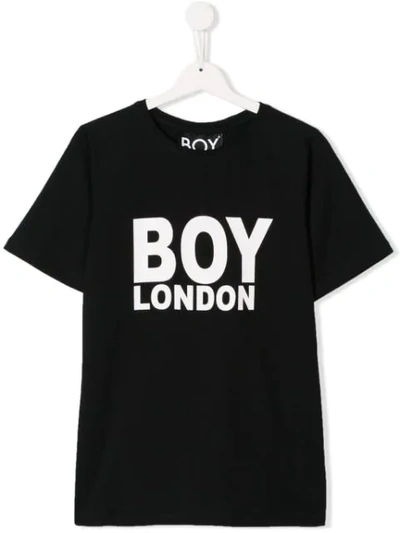 Boy London Kids' Classic Logo T-shirt In Black