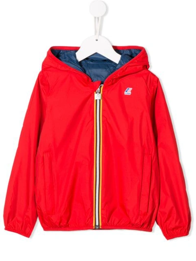 K-way Reversible Hooded Jacket In Red