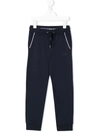 Hugo Boss Kids' Drawstring Waist Trousers In Blue