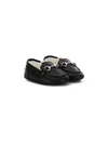 Gucci Babies' Jordaan Loafers In Black