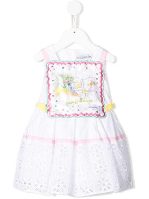 baby girl white broderie anglaise dress
