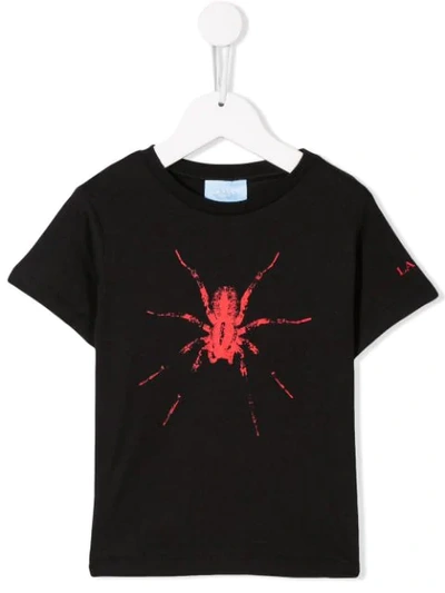 Lanvin Enfant Kids' Spider Print T-shirt In Black