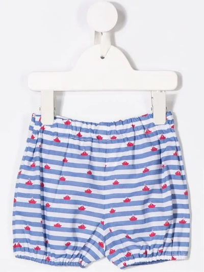 Siola Babies' Striped Boat Shorts In Blue