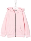 Balmain Kids' Logo Hoodie Jacket In Rosa