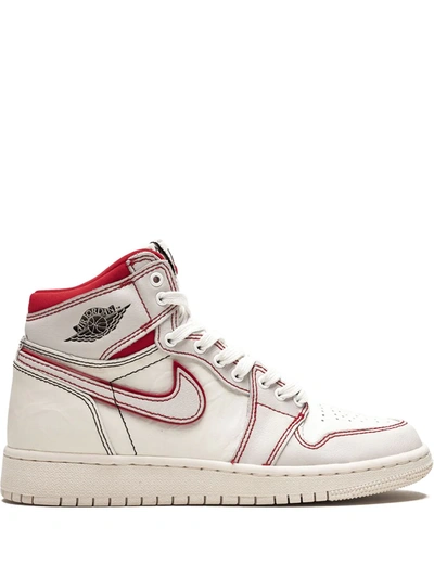 Jordan Kids' Air  1 Retro High Og Sneakers In White