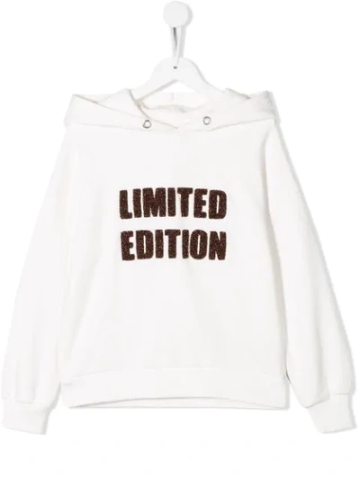 Andorine Kids' Limited Edition Hoodie In White