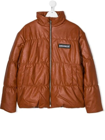 Andorine Teen Puffer Jacket In Orange